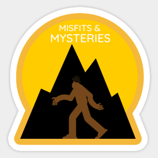 Misfits and Mysteries Logo Apperal Sticker